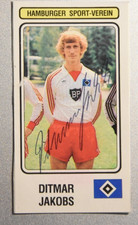 Panini 1983, Ditmar Jakobs, Hamburger SV, signiert