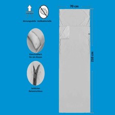 Leichter & Atmungsaktiver Reise-Innenschlafsack – Antibakteriell & Waschbar