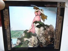 48 DIA positive Glasplatten Fotos - farbig  - Deutsche Volkslieder - sehr alt