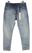 Diesel Narrot-Ne Jogg 0665R Herrenjeans W30 Mit Nadelstreifen Slim Fit Blau