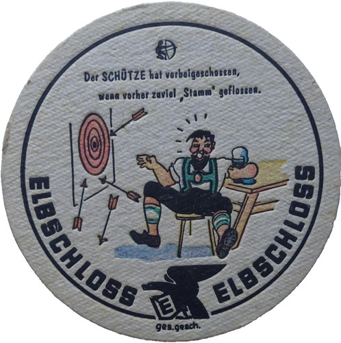 Alter bierdeckel elbschloss - alter,