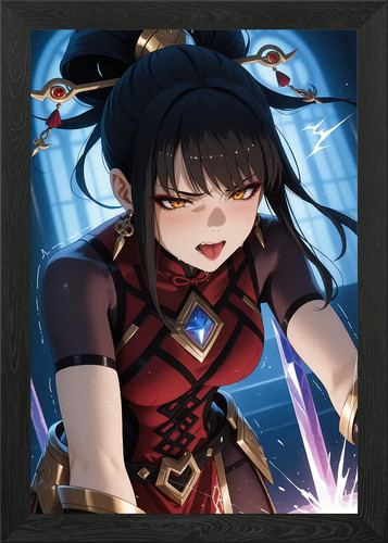 Anime mädchen krieger mit - mädchen,