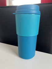 Tupperware Kaffee to Go Becher Türkis Top Zustand 490 ml