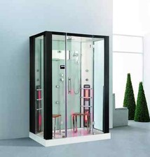 Dampfdusche Florida inkl. Infrarotsauna 145x90cm Sauna Bad Dusche Dampfkabine