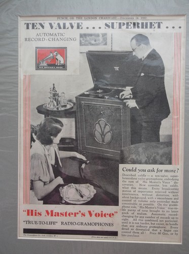 1932 hmv his master - 1932, (his