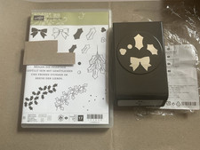 Stampin Up Stempel  Adventsgrün u. passende Handstanze Adventsschmuck