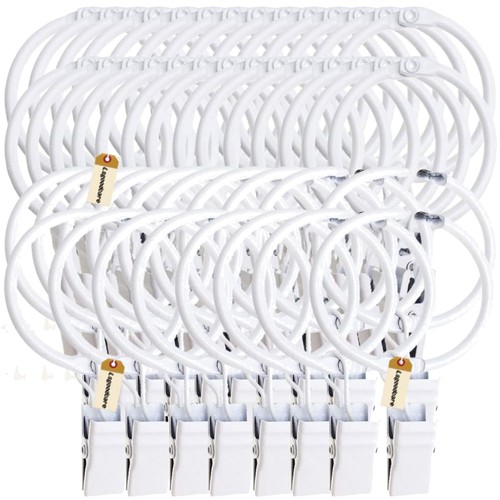 Vorhangringe mit clips metall - vorhangringe,