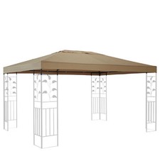 QUICK STAR Ersatzdach für Blätter Pavillon 3x4m Pavillondach Sand Ersatzbezug