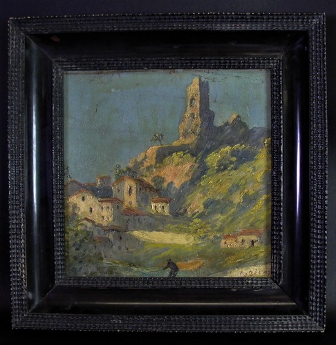 Antikes gemälde 1897 - gemälde,