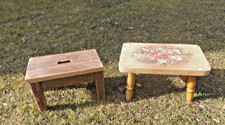 2 x Hocker Fußbank Alte