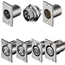 3 4 5 pin XLR Einbau Stecker