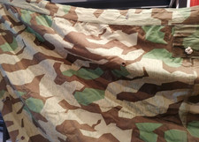 seltene Wehrmacht Original Zeltplane M31 rotierende Knöpfe braun ,Farben Top!