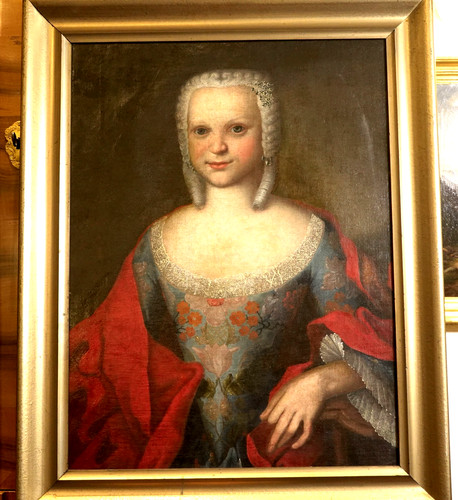 Barock portrait junge - barock, dame,