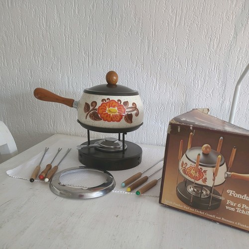 Tchibo vintage fondue set 70er - tchibo,