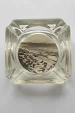 alter kleiner Aschenbecher, Souvenier Rerik, 60er Jahre, Glas, DDR