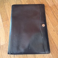 Goldpfeil Brieftasche Schwarz Leder