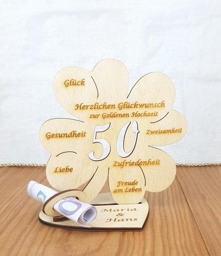 Goldene hochzeit geldgeschenk - goldene,