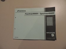 Parts List catalog Teile Katalog Honda TRX450 EX 1999 bis 2006 Werkstatthandbuch