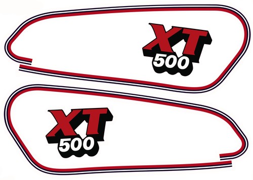 Xt500 tankdekor modell 1989 - xt500,