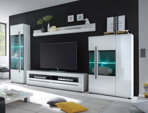 Wohnwand anbauwand mediawand - wohnwand,