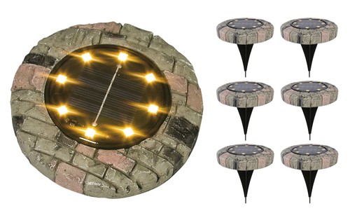 Led solarleuchte steinoptik - led,