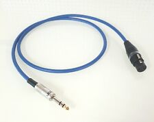 Mogami -2549- Adapterkabel symmetrisch - XLR-Buchse auf 6,3mm Klinke - Blau