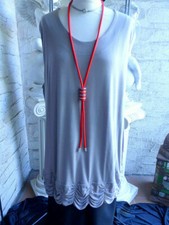 3362 La Bass Shirt taupe Gr. 2 unten gesmokt