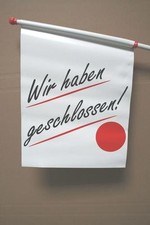 Werbefahne Eisfahne Kioskfahne