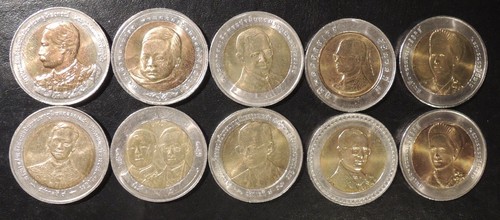 Thailand baht bimetall - baht,
