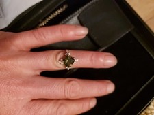 Ring 9 kt Gold Diamant und