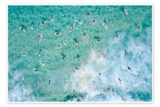 Poster Surfer Paddeln