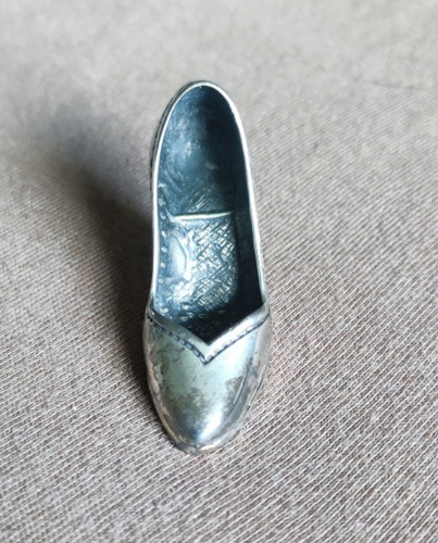 Miniaturschuh silber 800er - miniaturschuh,