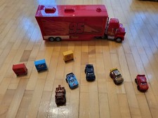 *** Disney Pixar Cars Lightning McQueen 95 Mack Hauler Truck ***