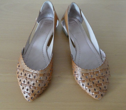 Extravagante leder ballerina - extravagante, leder-ballerina