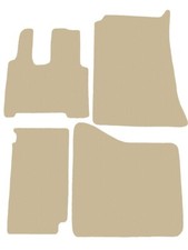 Beige Fußmatten Velour für