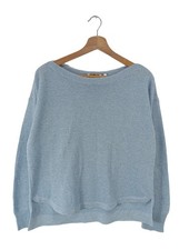 RICH & ROYAL Strickshirt Damen Shirt Gr. DE 38 blau Casual-Look