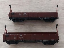 Technomodell H0e 2x offene Güterwagen DR