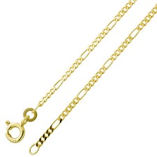 Figarokette 1,9mm Gelbgold 333