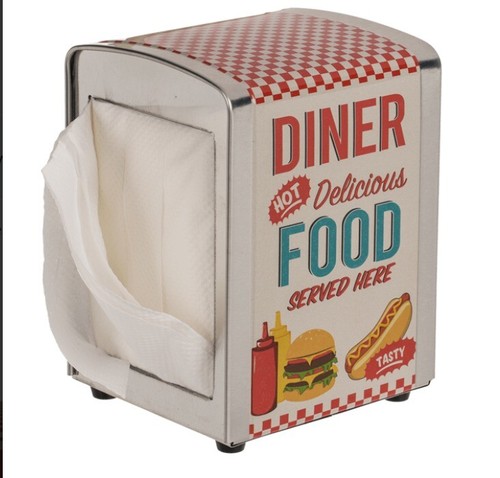 Metall serviettenspender diner - metall,