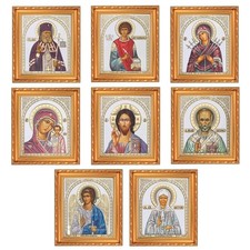 Christliche Ikonen im Rahmen