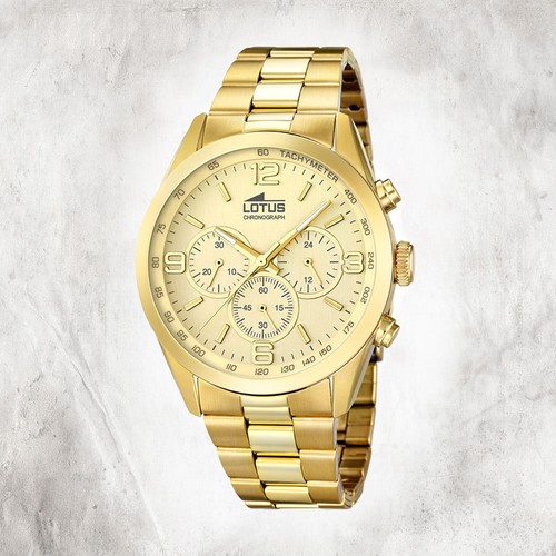 Lotus edelstahl herren uhr - edelstahl,