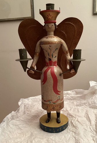 Lichterengel mit blechflügel - lichterengel,