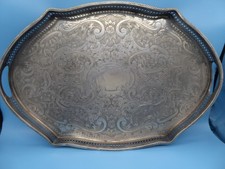 Silbertablett Galerietablett