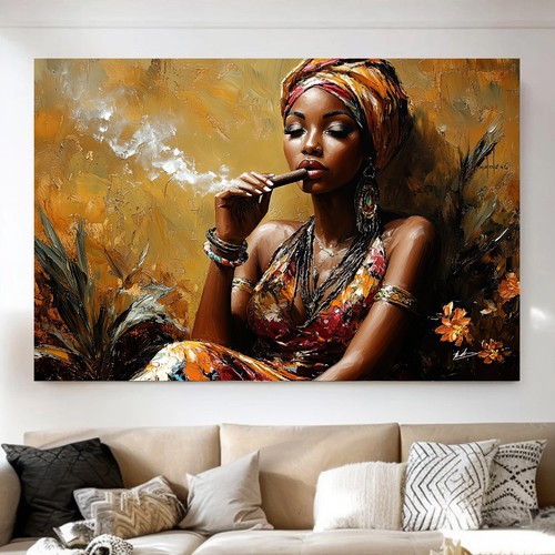 Leinwand bild kubanische frau - leinwand,