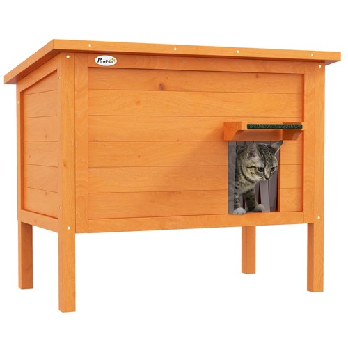 Katzenhaus aus holz - katzenhaus,