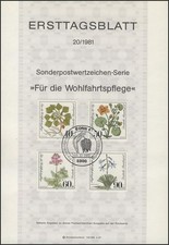 ETB 20/1981 Wohlfahrt Wasserfeder Wassernuss Lobelie