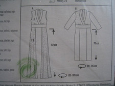 Burda 7261 Schnittmuster - Abendkleid - Gr. 36 - 48