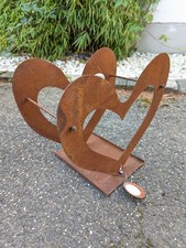 Garten Herzdeko Kerzenständer Rost aus Metall Garten Kaminholzregal 032217, L36