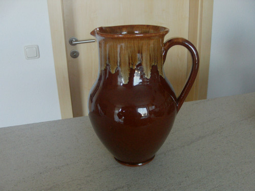 Keramik henkelkrug braun ca - keramik, henkelkrug,