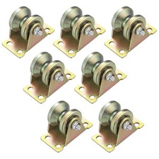 Umlenkrollen Seile 7 Stück V-Nut Rollenrad Seilrolle Flaschenzüge Wäscheleine...